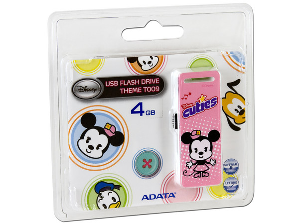 Unidad Flash USB 2.0 ADATA Disney Cuties Minnie de 4GB