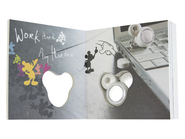 Unidad Flash USB 2.0 ADATA Disney Something Like Mickey de 4GB. Color Blanca