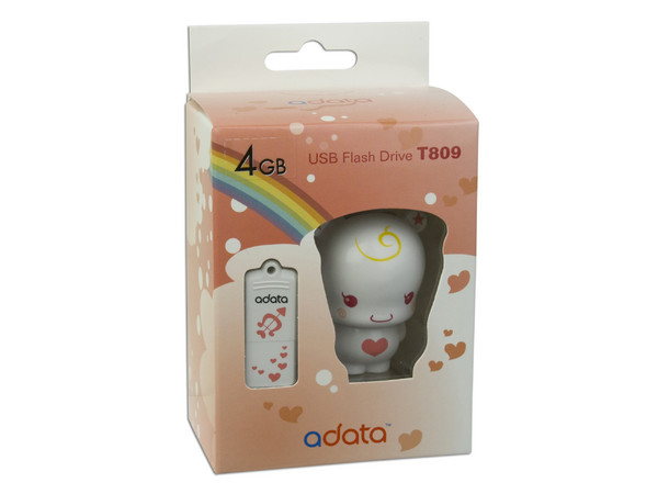 Unidad Flash USB 2.0 ADATA White Angel, de 4GB