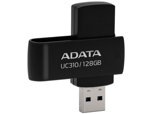 Unidad Flash USB 3.2 Gen 1 Adata UC310 de 128GB. Color Negro.