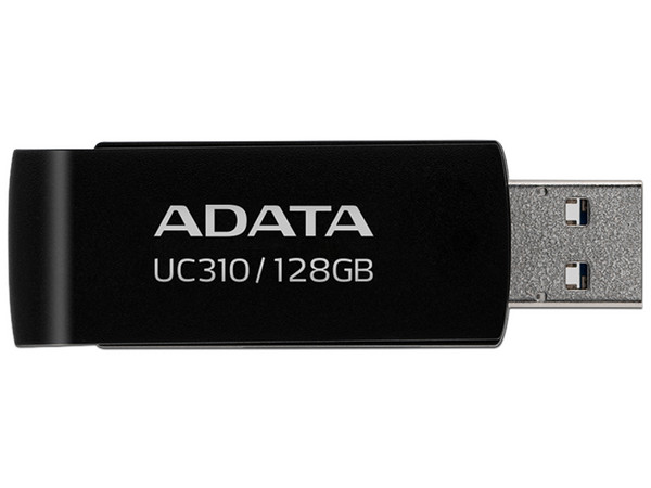 Unidad Flash USB 3.2 Gen 1 Adata UC310 de 128GB. Color Negro.