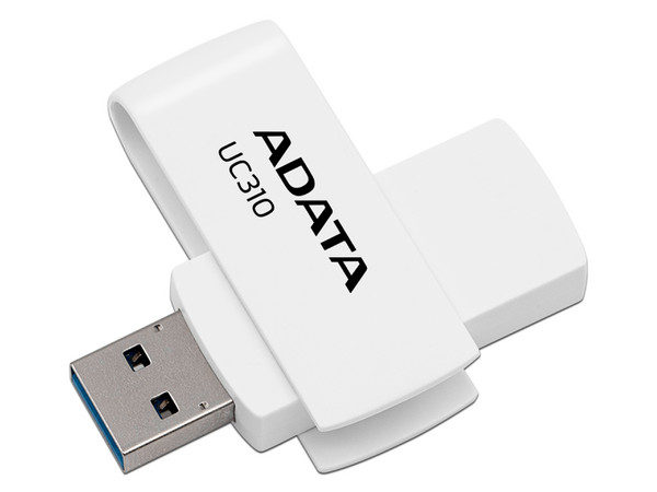 Unidad Flash USB 3.2 ADATA UC310 de 128GB. Color Blanco.