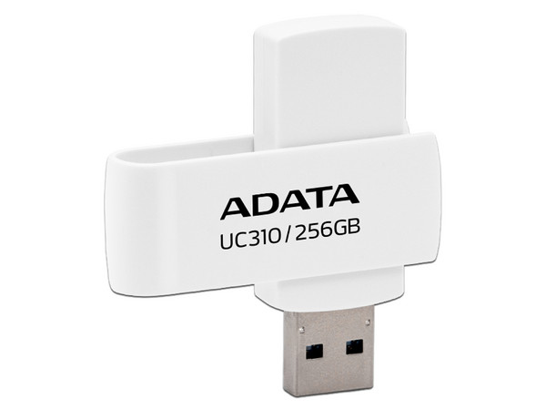 Unidad Flash USB 3.2 ADATA UC310 de 256GB. Color Blanco.