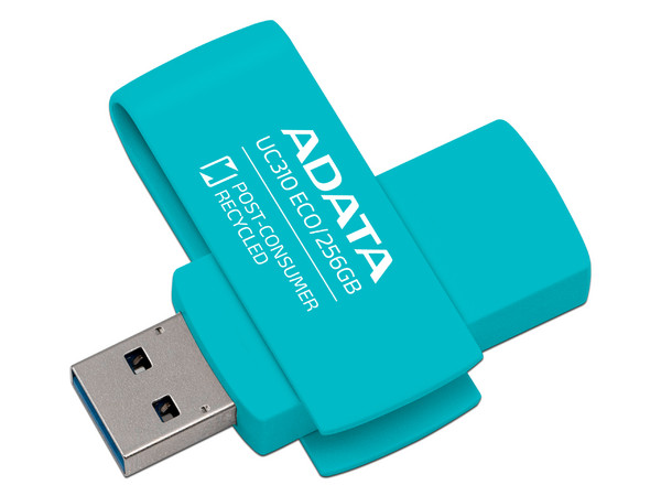 Unidad Flash USB 3.2 ADATA UC310 de 256GB, Color Verde.