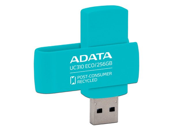Unidad Flash USB 3.2 ADATA UC310 de 256GB, Color Verde.