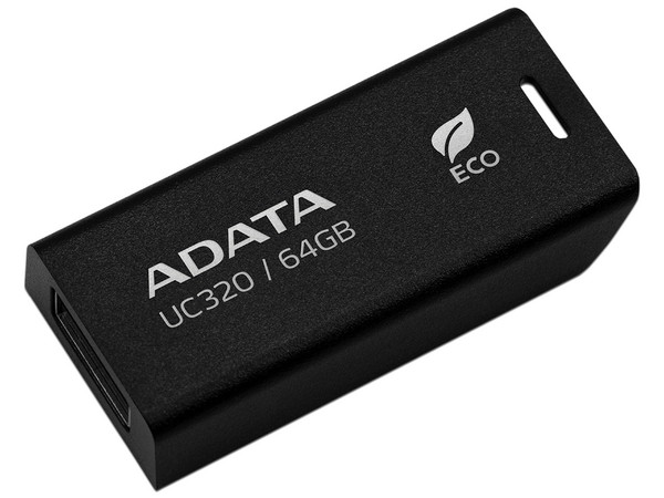 Memoria USB ADATA UC320 de 64GB, USB 3.2. Color Negro.