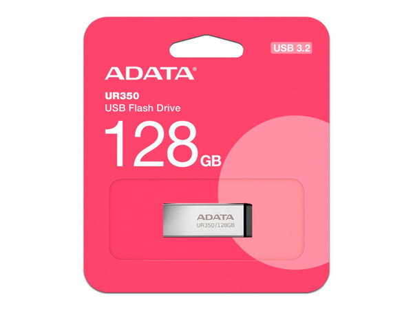 Unidad Flash USB ADATA UR350-128G-RSR/BK de 128GB.