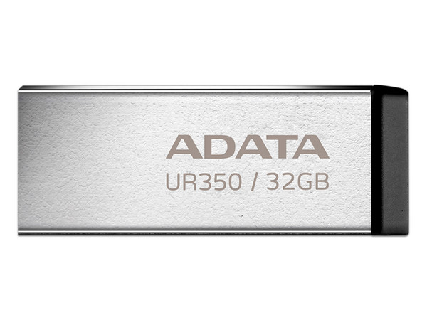 Memoria USB 3.2 ADATA UR350 de 32GB, resistente al agua, polvo y golpes. Color Plata.