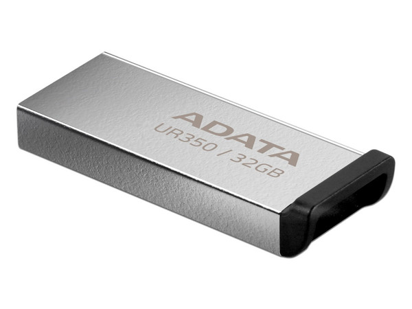 Memoria USB 3.2 ADATA UR350 de 32GB, resistente al agua, polvo y golpes. Color Plata.