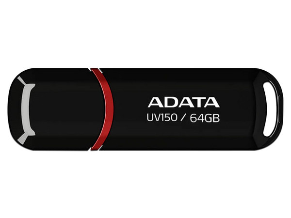 Unidad Flash USB 3.0 ADATA Dash Drive UV150 de 64 GB. Color Negro.