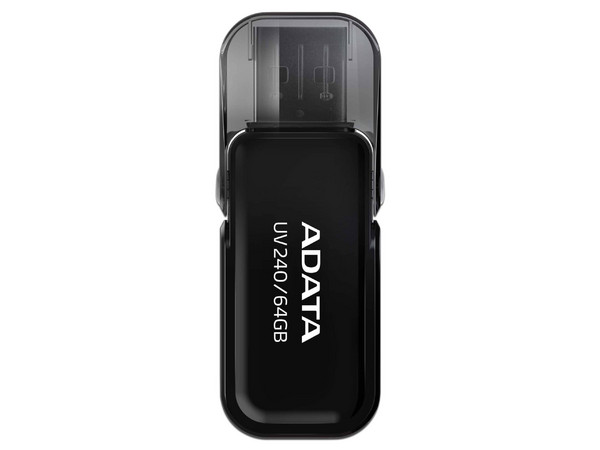 Unidad flash USB 2.0 ADATA AUV240 de 64GB. Color Negro.