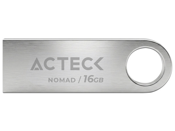 Unidad Flash USB Acteck AC-946209 de 16 GB, USB 2.0, Metálica. Color Plata.