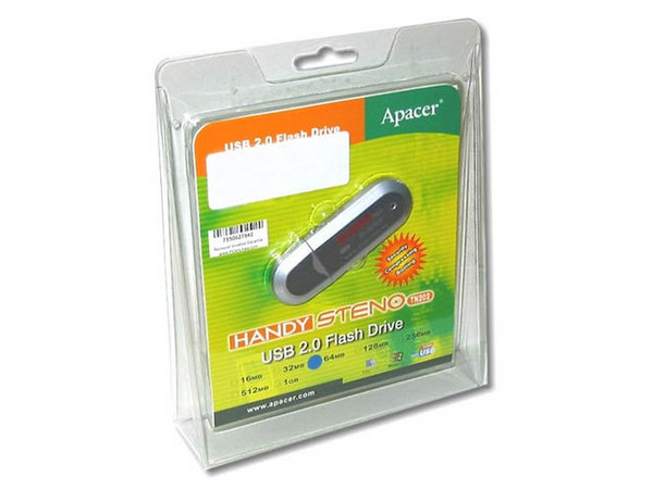 Apacer Handy STENO de 64MB, USB 2.0