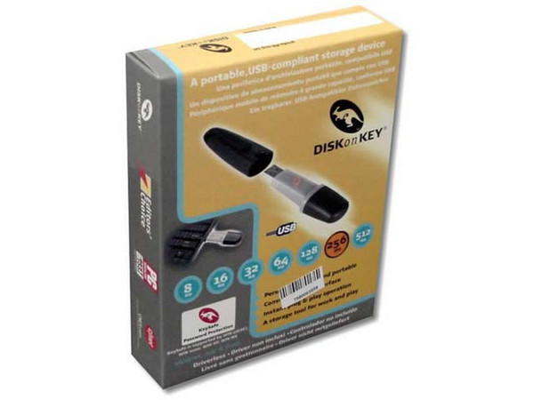 Unidad de almacenamiento portátil DiskOnKey de 256 Mb, USB.