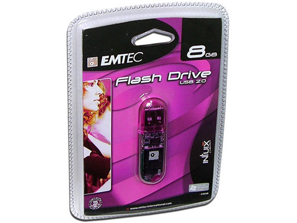 Unidad Flash USB 2.0 Emtec de 8GB