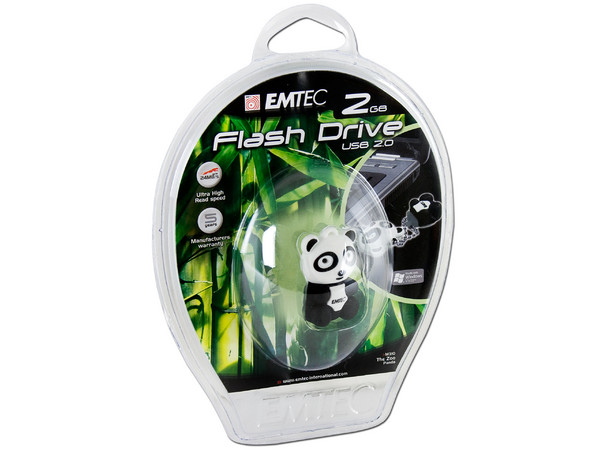 Unidad Flash USB 2.0 Emtec M310 Panda de 2GB