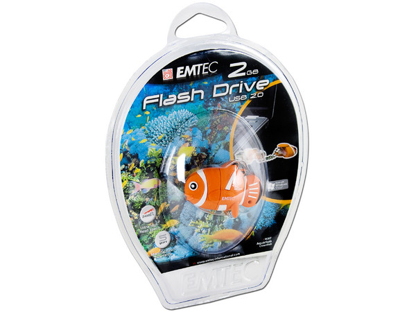 Unidad Flash USB 2.0 Emtec M317 Pez de 2GB