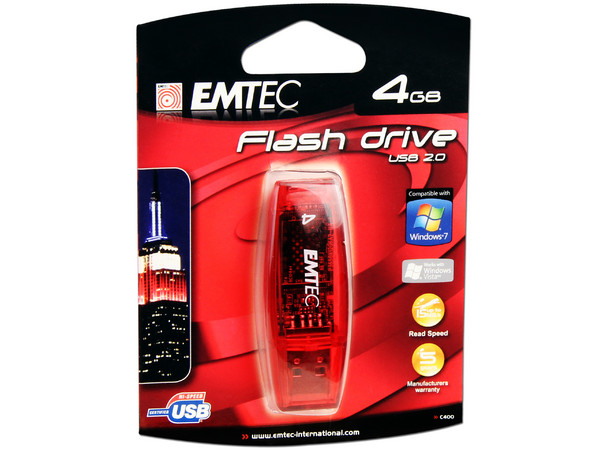 Unidad Flash USB 2.0 Emtec C400 de 4 GB