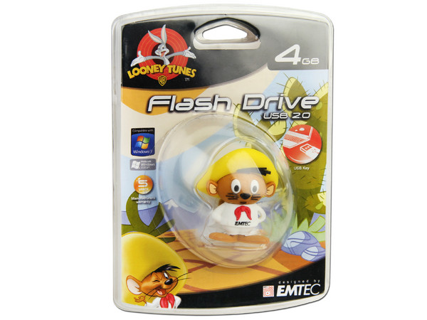Unidad Flash USB 2.0 Emtec L102 Speedy Gonzales de 4GB