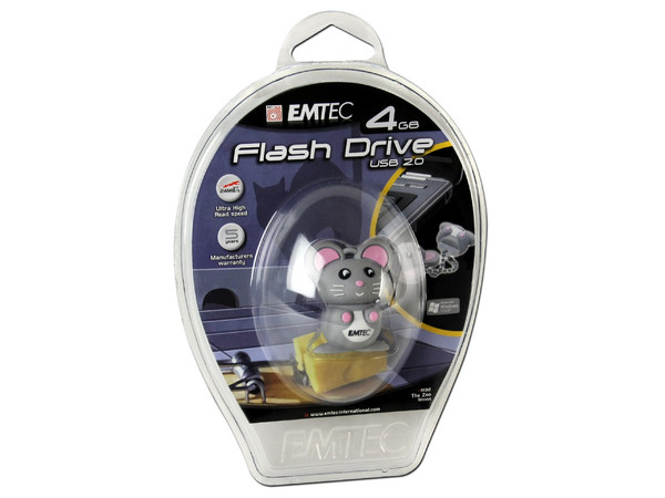 Unidad Flash USB 2.0 Emtec M312 Ratón de 4GB