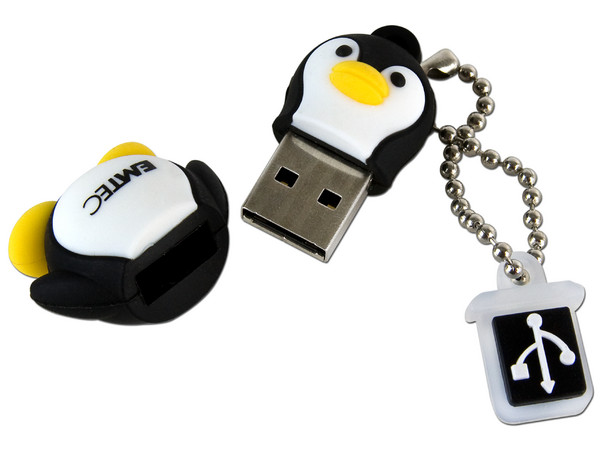 Unidad Flash USB 2.0 Emtec M314 Pingüino de 4GB