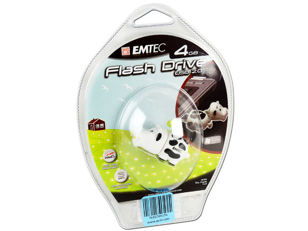 Unidad Flash USB 2.0 Emtec M318 Vaca de 4 GB