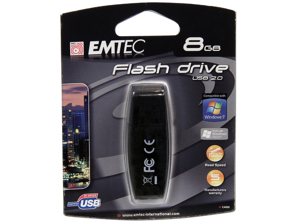 Unidad Flash USB 2.0 Emtec C400 de 8GB