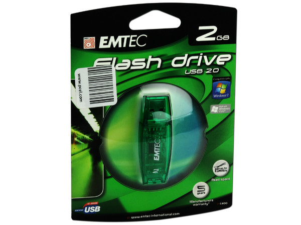 Unidad Flash USB 2.0 Emtec C400 de 2GB