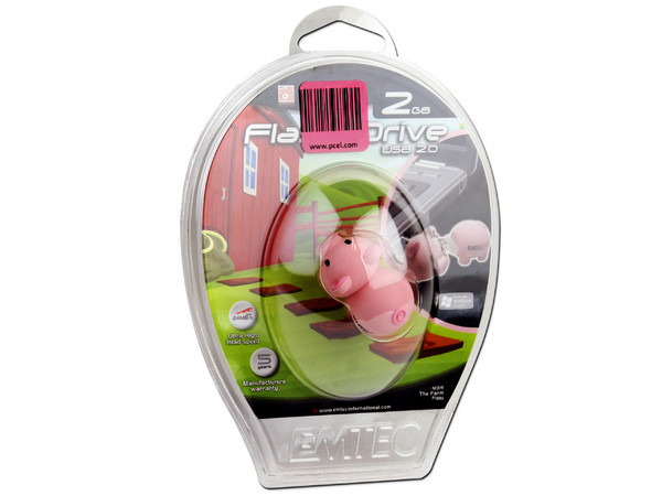 Unidad Flash USB 2.0 Emtec M319 Puerquito de 2GB