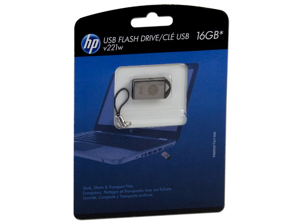 Unidad Flash USB 2.0 HP v221w de 16 GB.