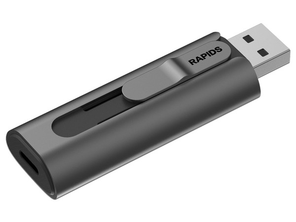 Memoria Flash USB Hikvision S560 de 256GB, USB Tipo C y USB Tipo A, Color Negro.