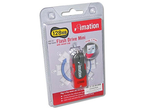 Unidad de almacenamiento Portátil Imation Flash Drive Mini 128MB, USB 2.0