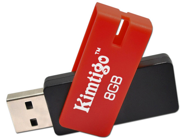 Unidad Flash USB 2.0 Kimtigo KTH-209 de 8GB. Color Rojo.
