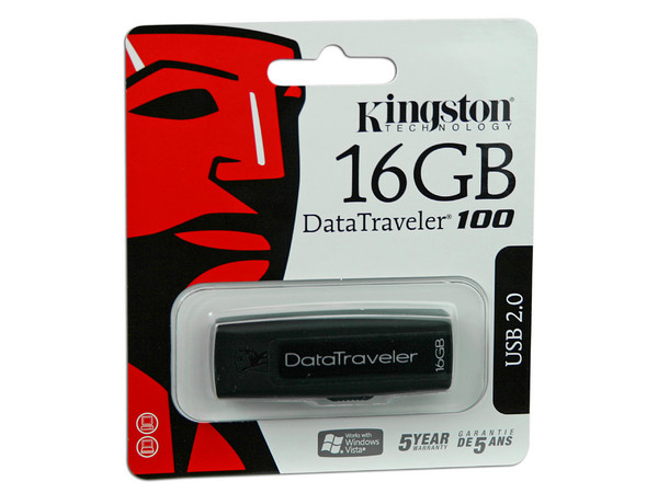 Unidad Flash USB 2.0 Kingston DataTraveler 100 de 16GB
