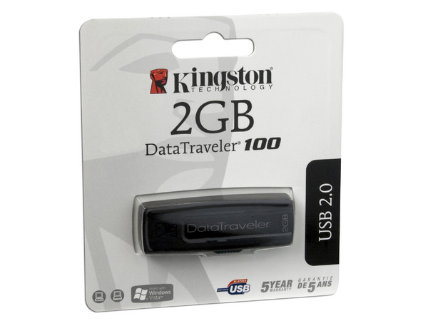 Unidad Flash USB 2.0 Kingston DataTraveler 100 de 2GB