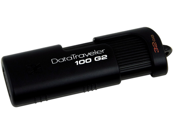 Unidad Flash USB 2.0 Kingston DataTraveler 100 G2 de 32GB.