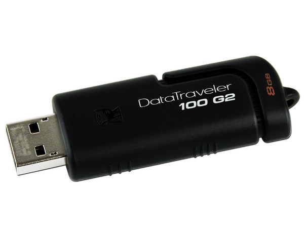 Unidad Flash USB 2.0 Kingston DataTraveler 100 G2 de 8GB.