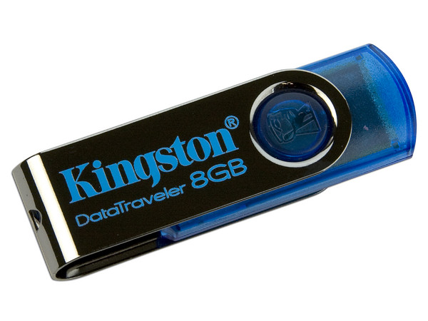 Unidad Flash USB 2.0 Kingston DataTraveler 101. Color Azul de 8GB