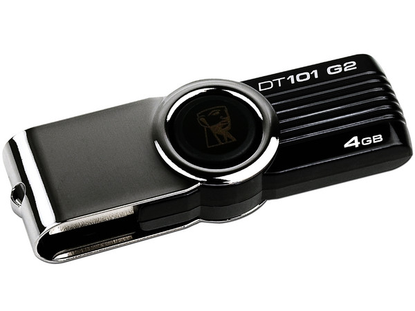 Unidad Flash USB 2.0 Kingston DataTraveler 101 Black Jack de 4GB. Color negro 