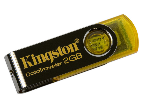 Unidad Flash USB 2.0 Kingston DataTraveler 101 Color Amarillo de 2GB