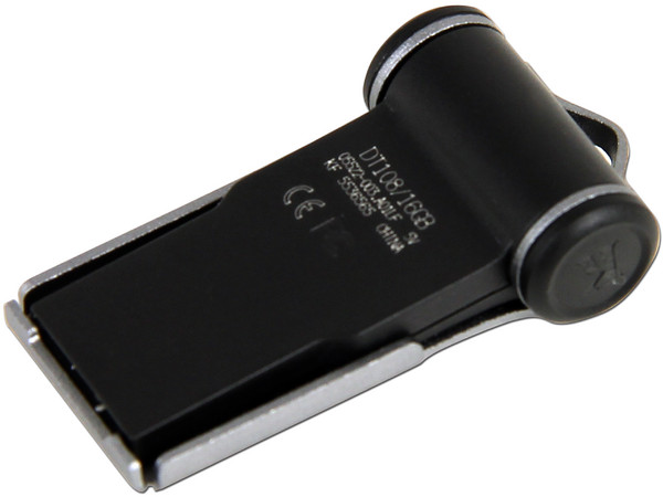 Unidad Flash USB 2.0 Kingston DataTraveler 108 de 16GB. Color Plata