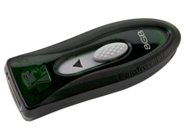 Unidad Flash USB 2.0 Kingston DataTraveler 110 Color Verde de 8GB.