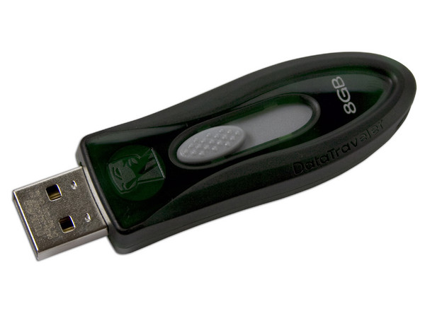 Unidad Flash USB 2.0 Kingston DataTraveler 110 Color Verde de 8GB.