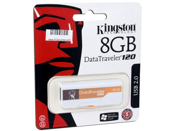 Unidad Flash USB 2.0 Kingston DataTraveler 120 de 8GB