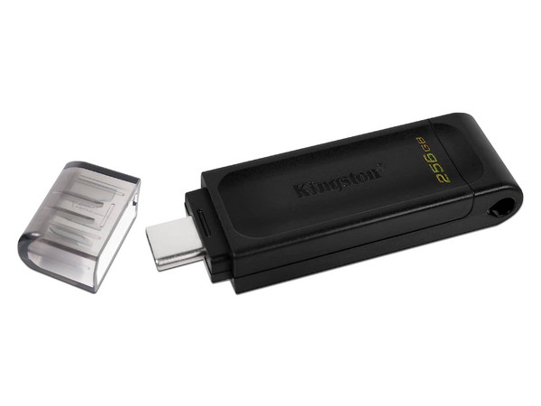 Unidad Flash USB USB-C Kingston DataTraveler 70 de 256 GB.