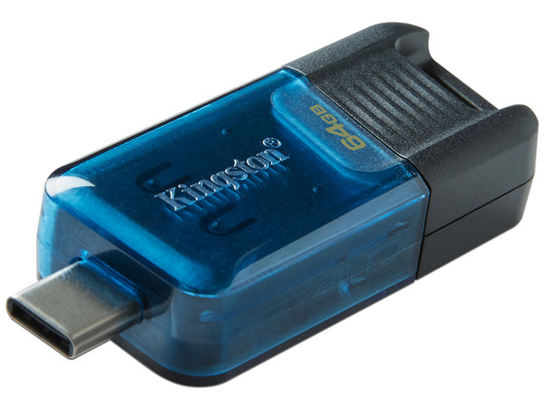Unidad Flash USB USB-C 3.2 Kingston DataTraveler 80M de 64 GB.