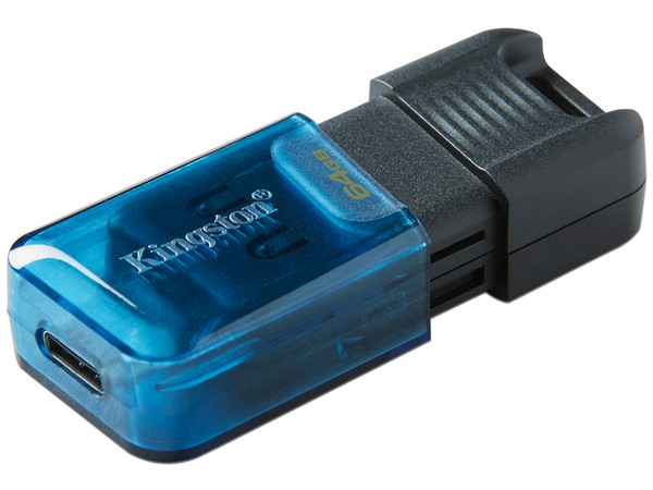 Unidad Flash USB USB-C 3.2 Kingston DataTraveler 80M de 64 GB.