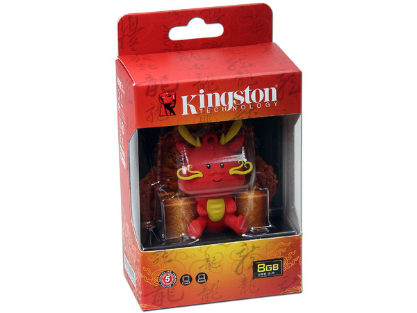 Unidad Flash USB 2.0 Kingston DataTraveler Dragon de 8GB.