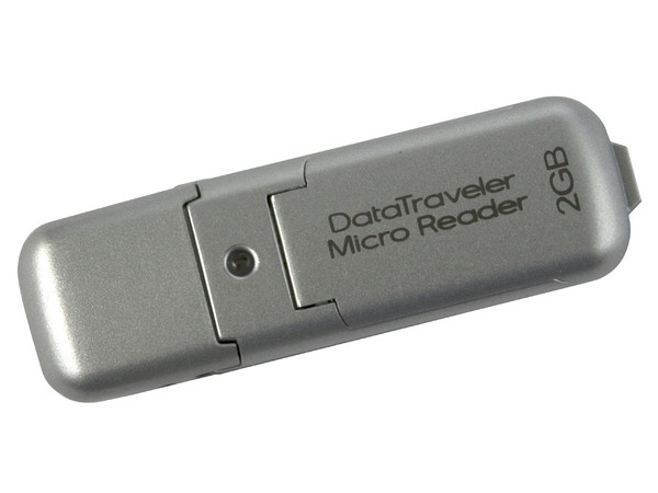 USB Kingston DataTraveler Micro Reader de 2GB, Lector de tarjetas microSD, microSDHC y M2.