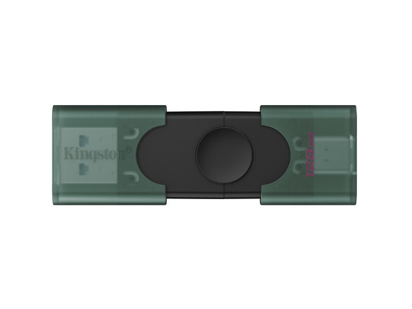 Memoria Flash Kingston DataTraveler Duo, 128GB, Conectores USB-A/USB-C.